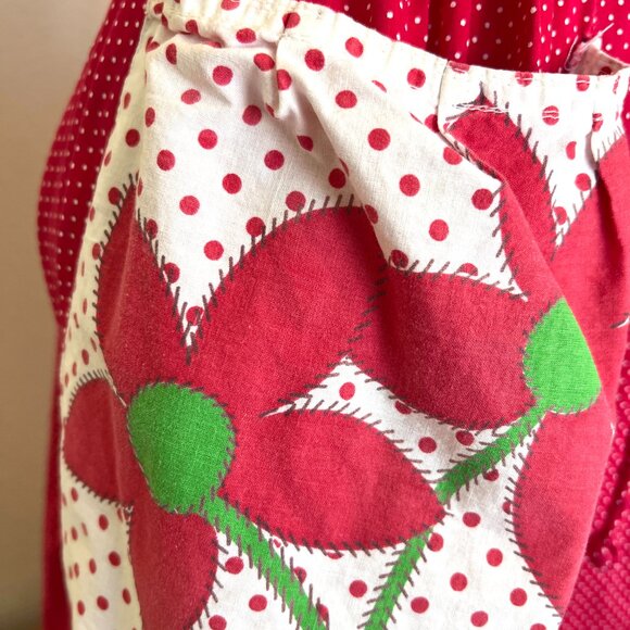 60's Dress - Wrap Around - Red Polka Dot - Summer - Handmade - Size Small/Medium - Picture 8 of 15